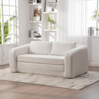 71" 2-in-1 Pull Out Foldable Loveseat Sofa Bed