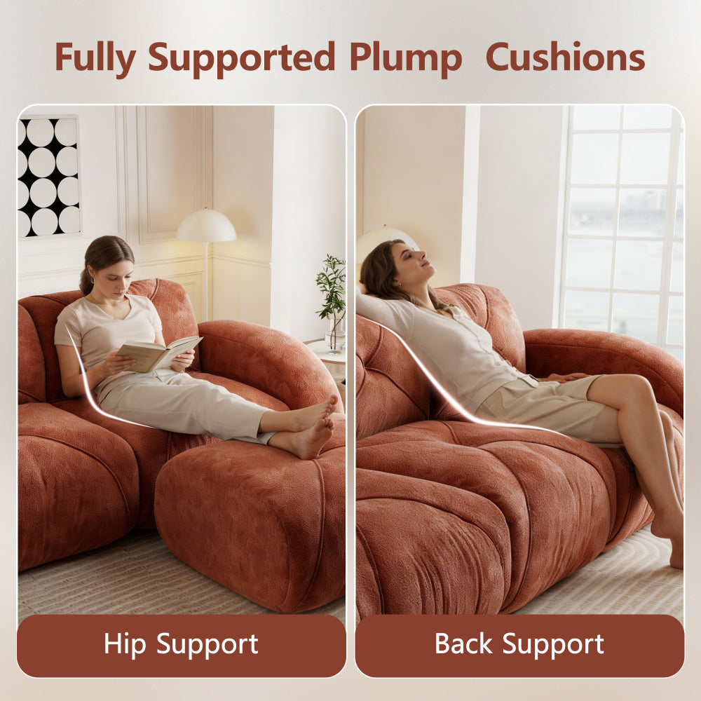 2-Piece Modular Cloud Sofa Set