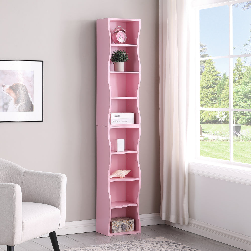 8-layer adjustable shelf ultra-thin bookshelf