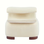 Modern Beige Polyester Accent Chair for Living