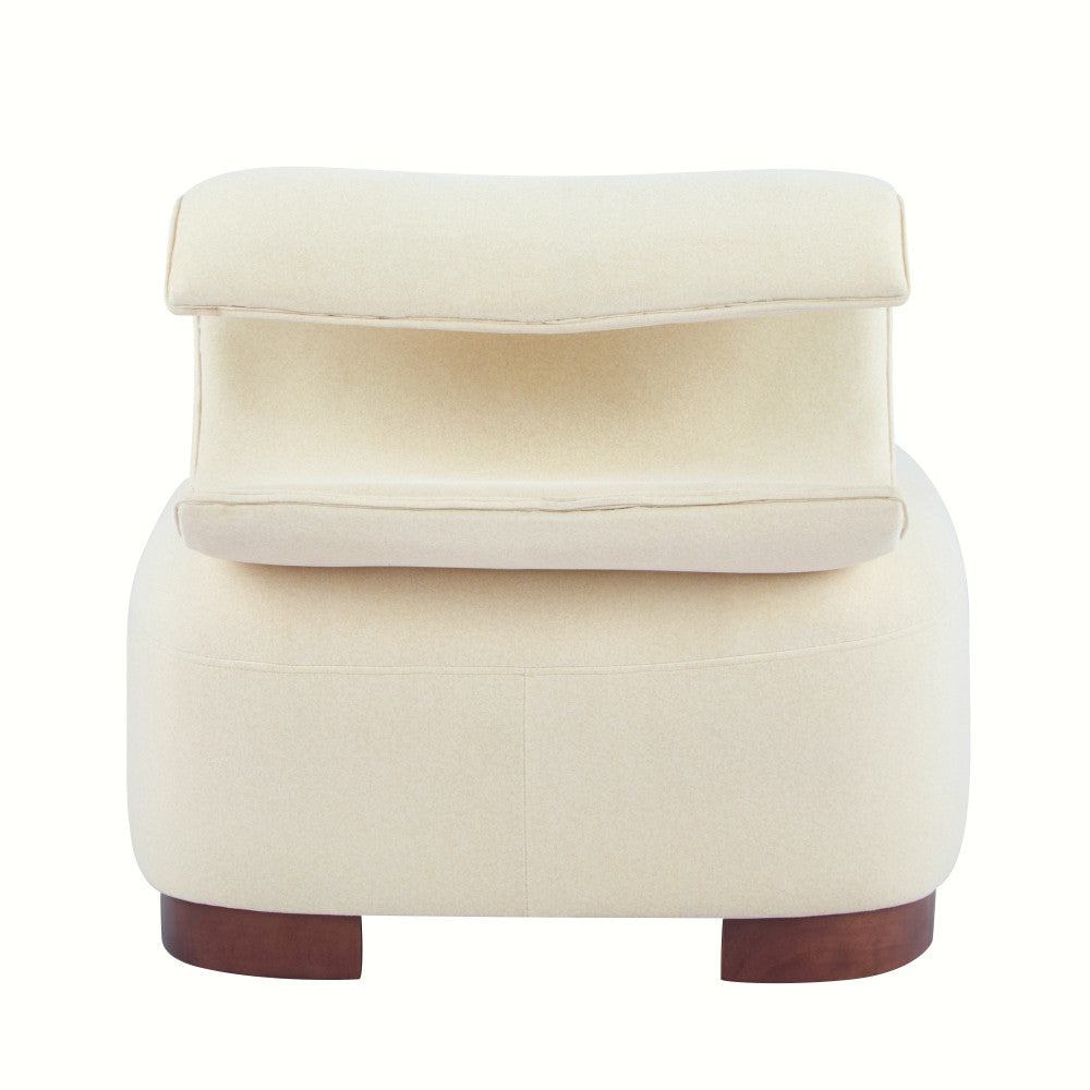 Modern Beige Polyester Accent Chair for Living