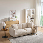 87.4" Sherpa Cloud 3-Seater Loveseat Sofa