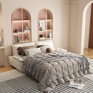 Beige White