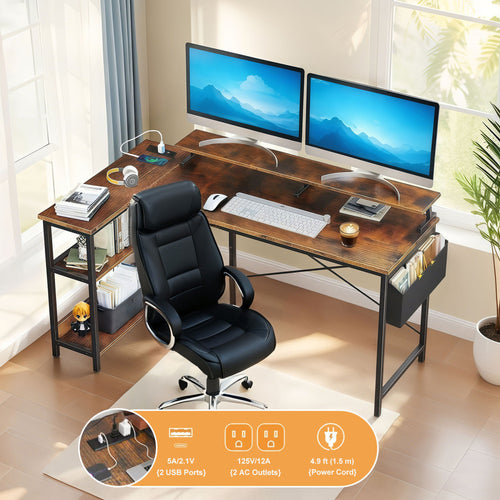 47" L-Shaped Gaming Desk
