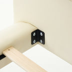 PU Leather Floating Platform Bed
