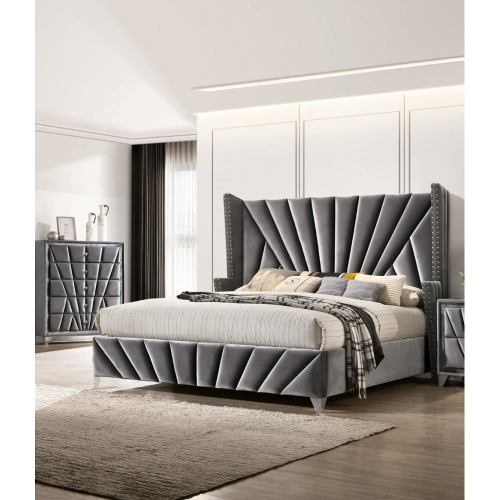 Wingback Platform Bed