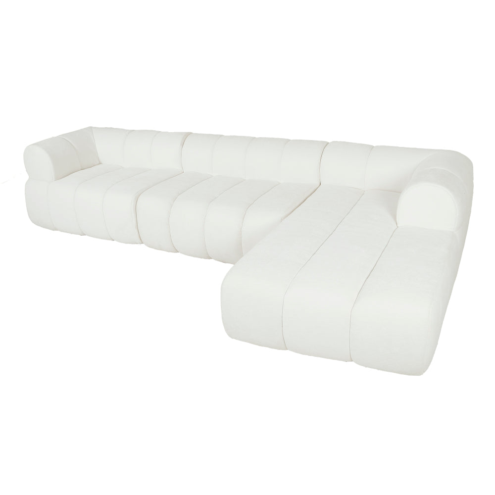 122" Modern L-Shaped Modular Sectional Sofa