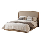Linen Upholstered Platform Bed