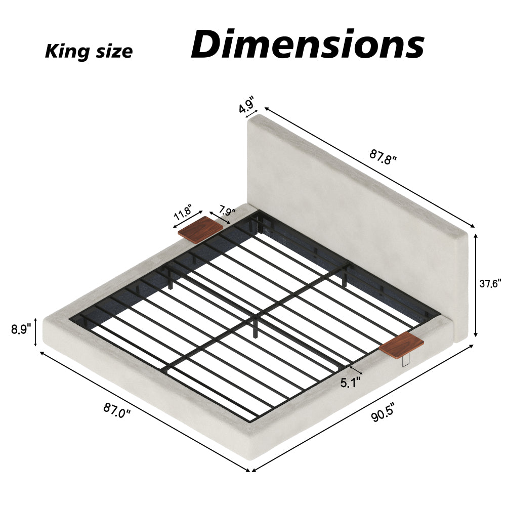 Cloud Upholstered Platform Bed