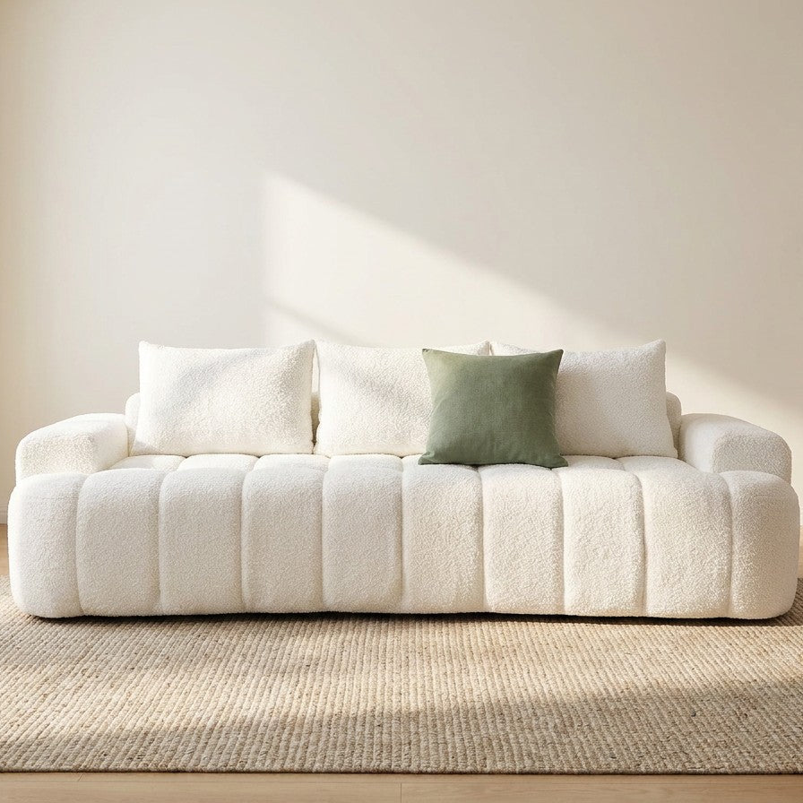100" Extra Large Curved Front Sofa