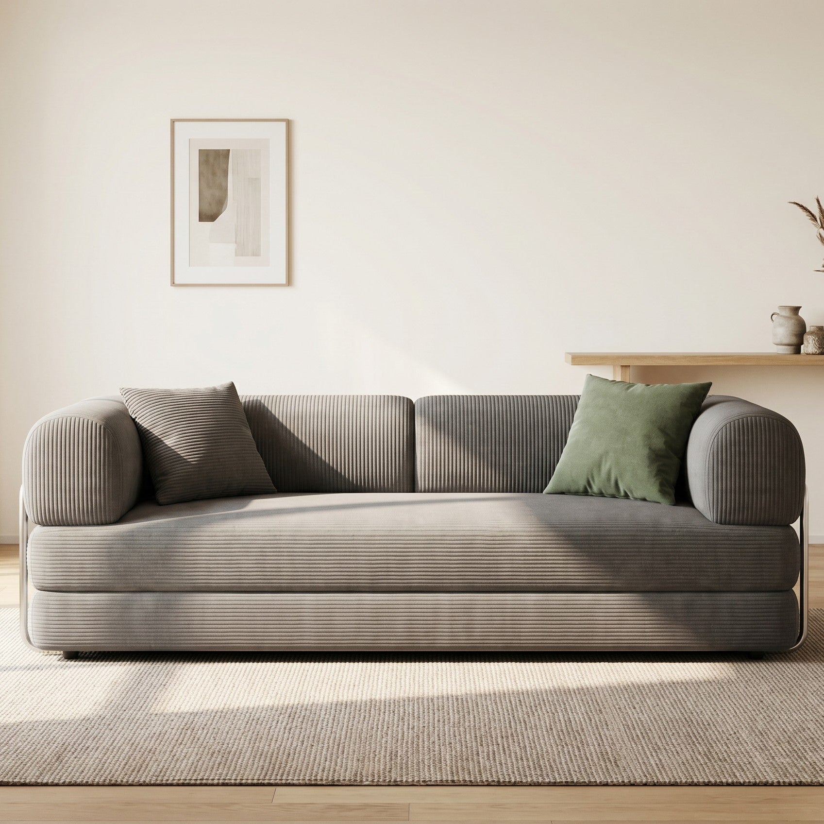78.8" Convertible Floor Sofa Bed