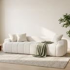 100" Extra Large Curved Front Sofa