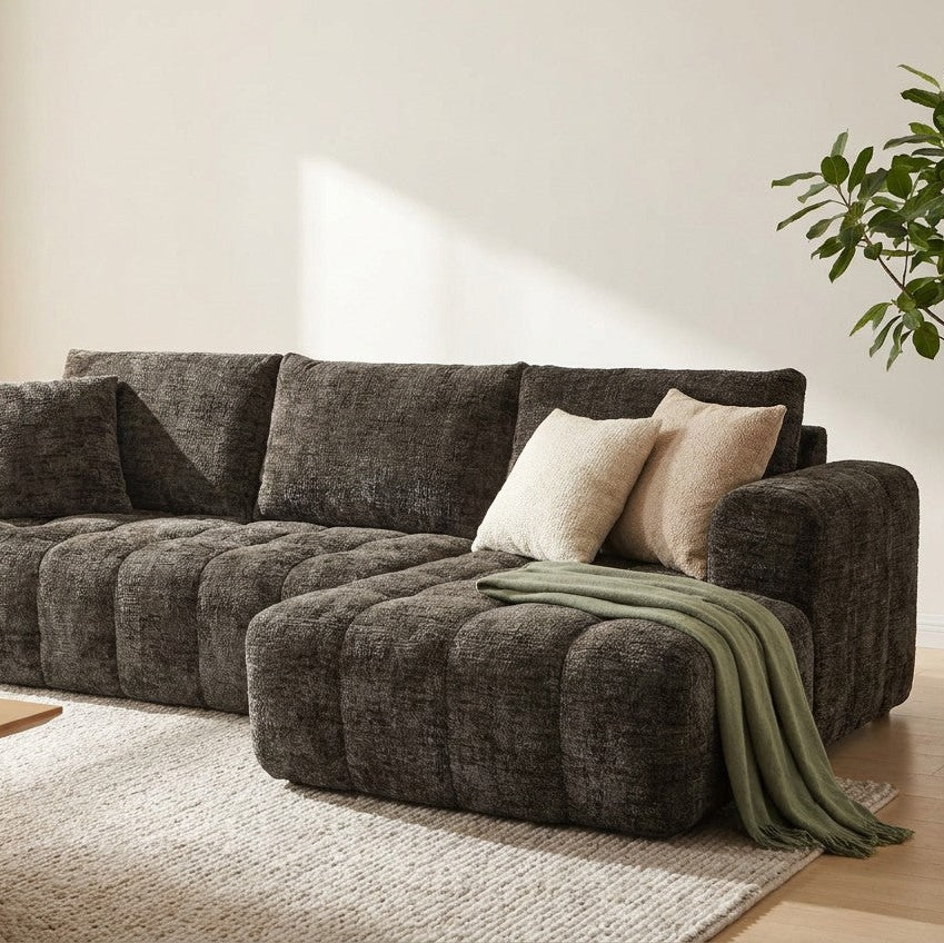Chenille L-Shape Luxury Sectional Oversized Sofa