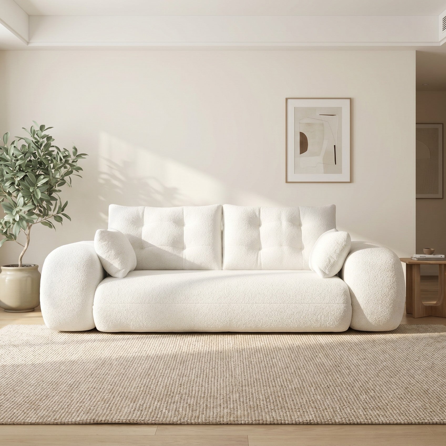 78.7" 3-in-1 Foldable Floor Sofa Bed