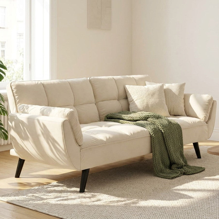 74" 2-Seat Convertible Sofa Bed