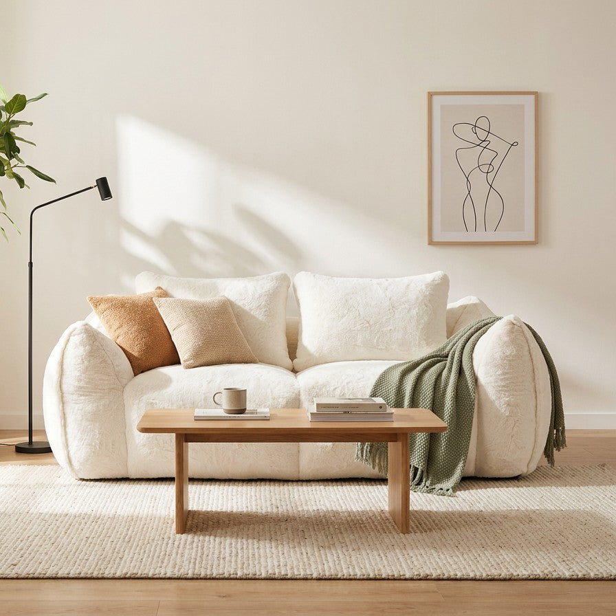 Giant 2-Seat Bean Bag Sofa for Adults