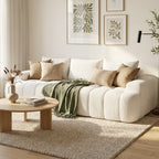100" Extra Large Curved Front Sofa