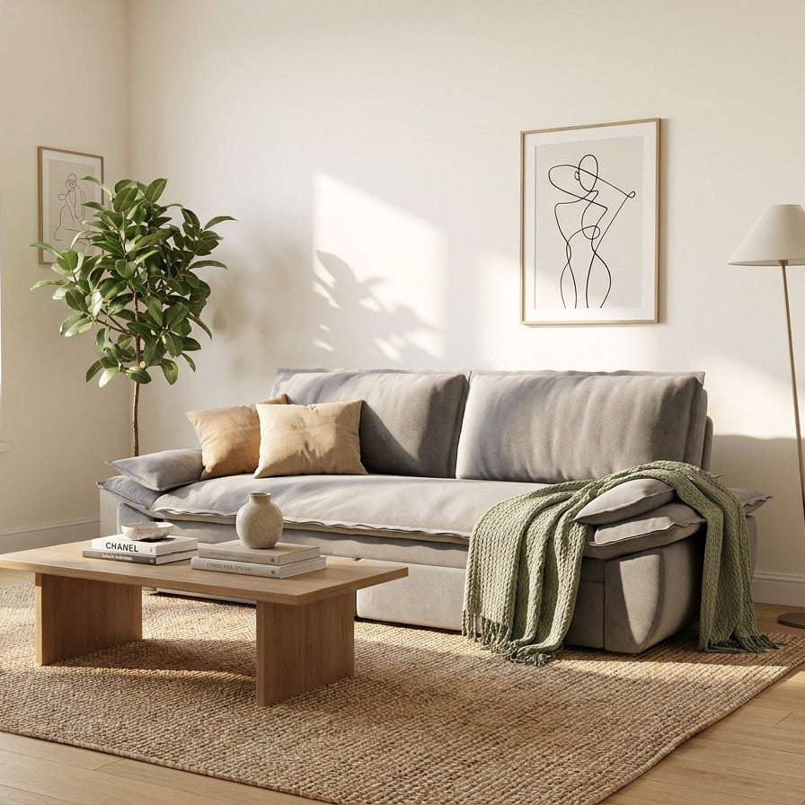 73.2" Queen Pull-Out Sofa Bed