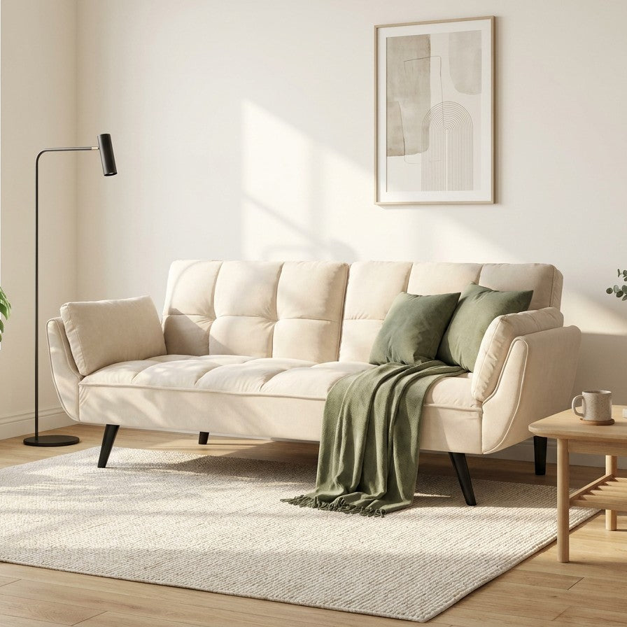 74" 2-Seat Convertible Sofa Bed