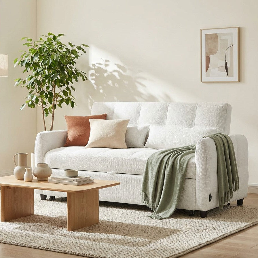52.8" Loveseat Pull-Out Sleeper Sofa Bed