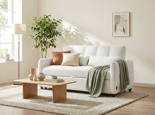 52.8" Loveseat Pull-Out Sleeper Sofa Bed