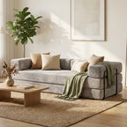3-Seat Convertible Floor Sofa Bed