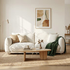 87.4" Sherpa Cloud 3-Seater Loveseat Sofa