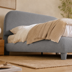 Teddy Fleece Upholstered Platform Bed