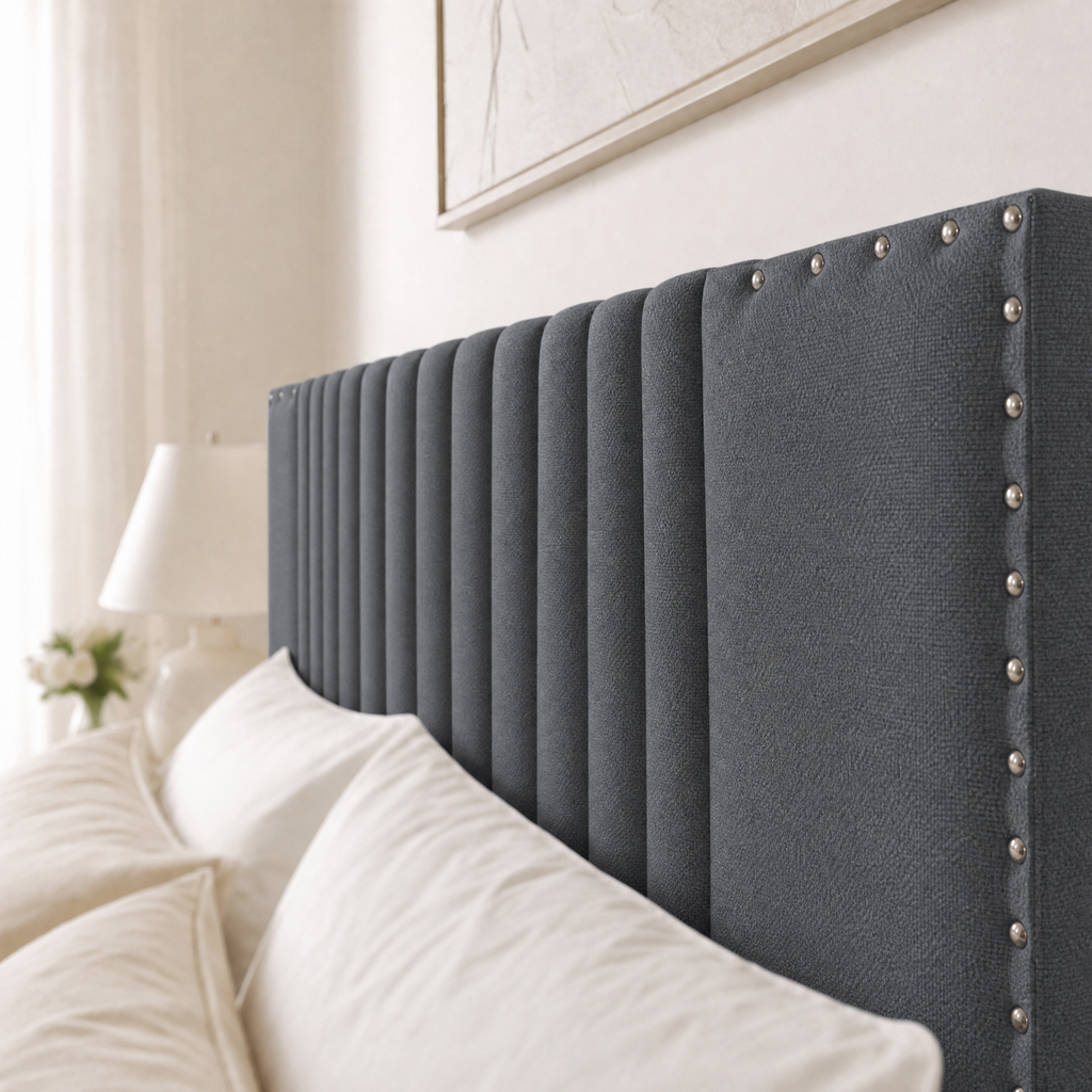 Upholstered Platform Bed with 2 Storage Drawers
