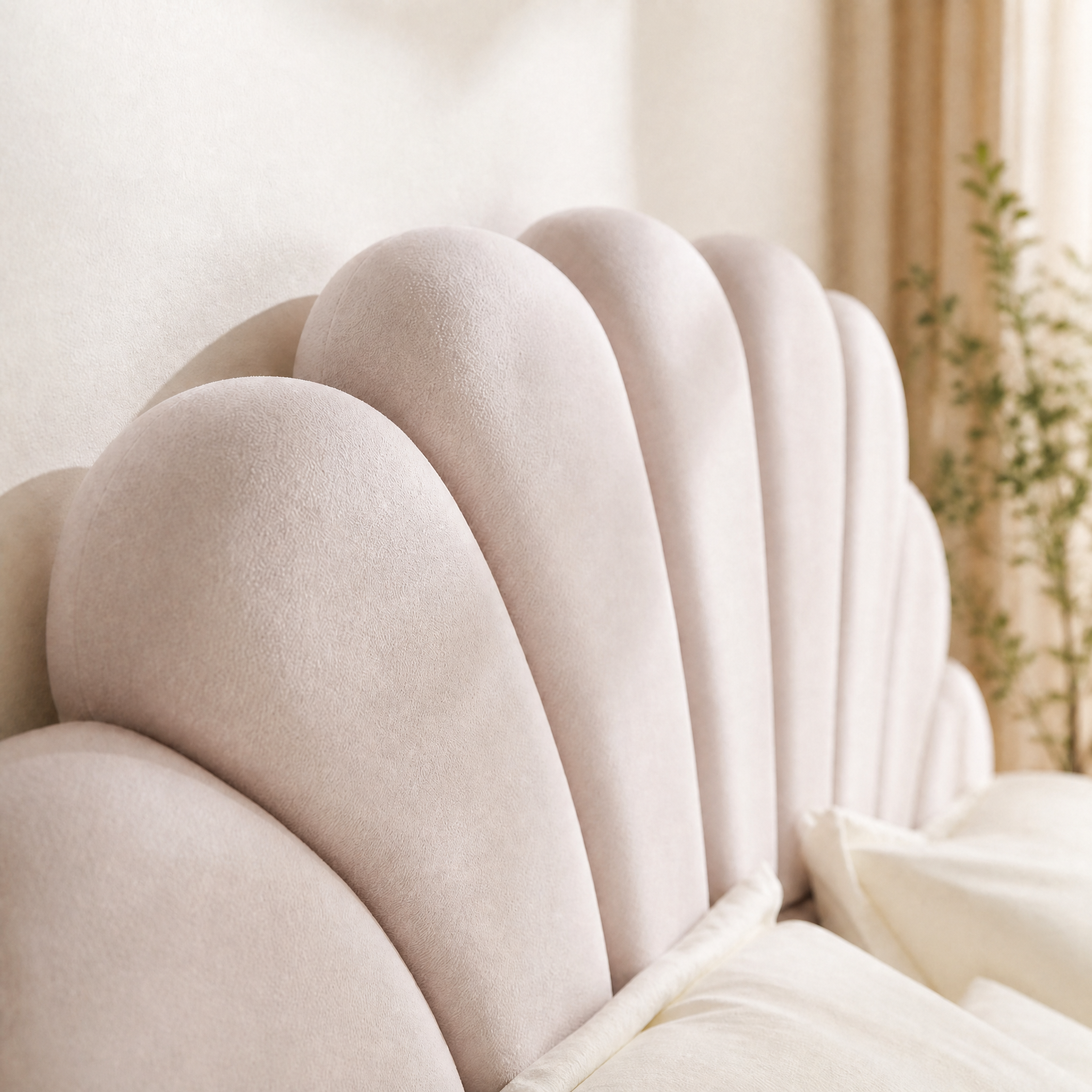Velvet Platform Bed