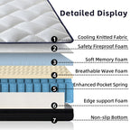 10" Full/Queen/King Hybrid Innerspring Mattress