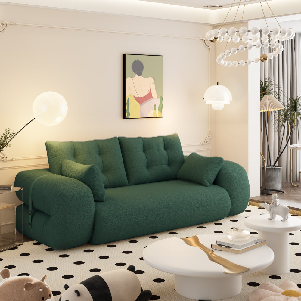 78.7" 3-in-1 Foldable Floor Sofa Bed