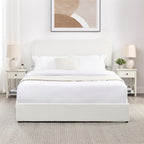 Platform Storage Bed with 4 Built-In Drawers