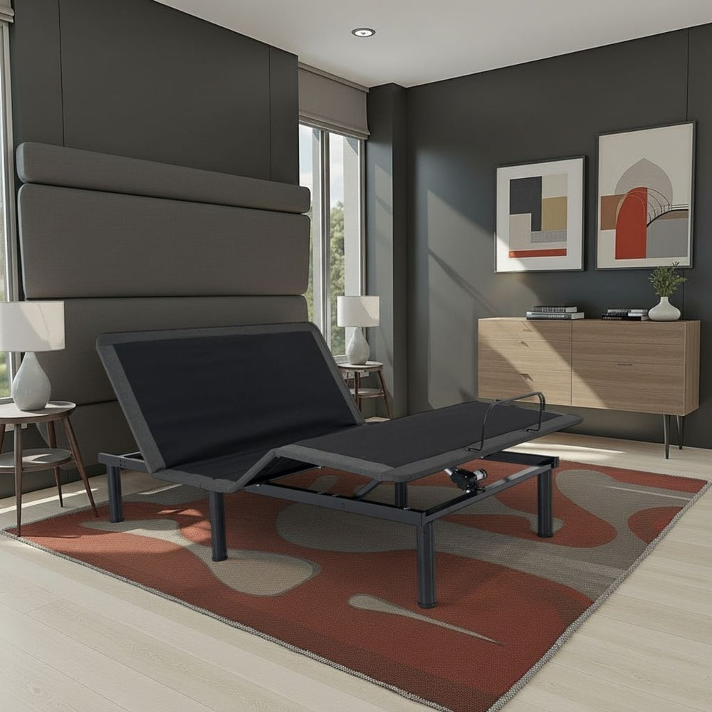 Queen Size Adjustable Bed Base with Voice Control