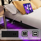Floating Metal Platform Bed