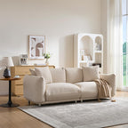 87.4" Sherpa Cloud 3-Seater Loveseat Sofa