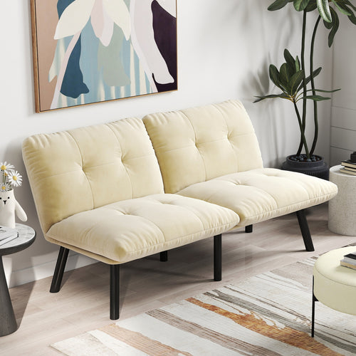 63" Convertible Folding Sofa Bed