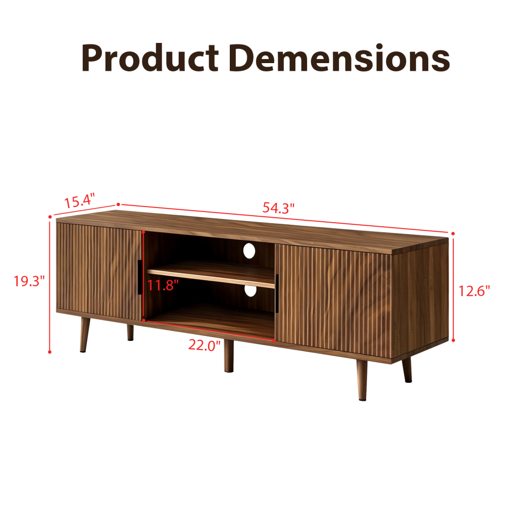 Fluted TV Stands for Living Room