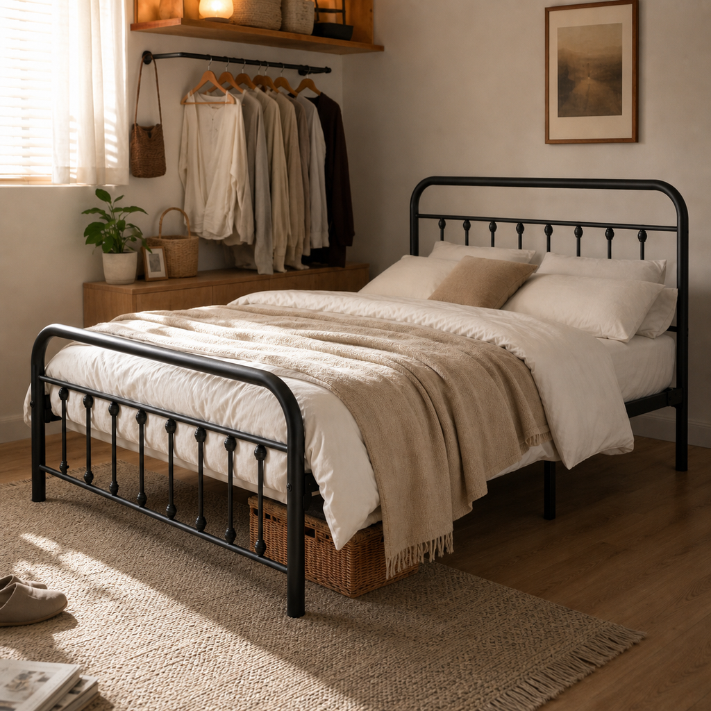 Victorian Metal Platform Bed Frame