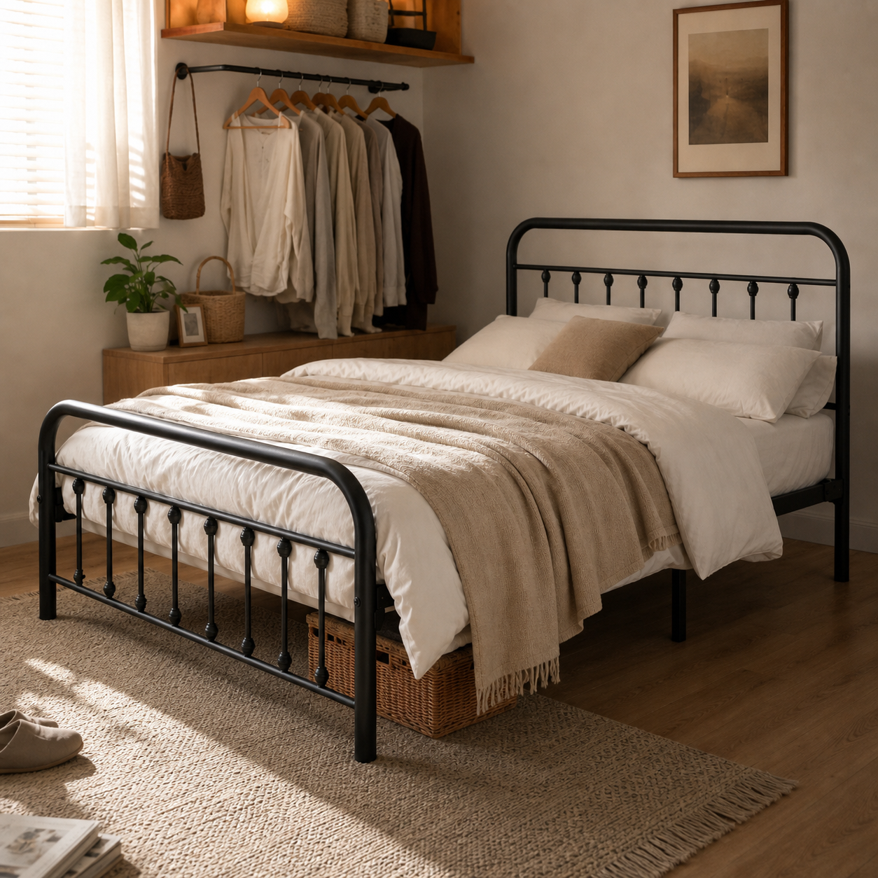 Victorian Metal Platform Bed Frame