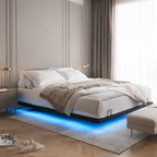 Floating Metal Platform Bed
