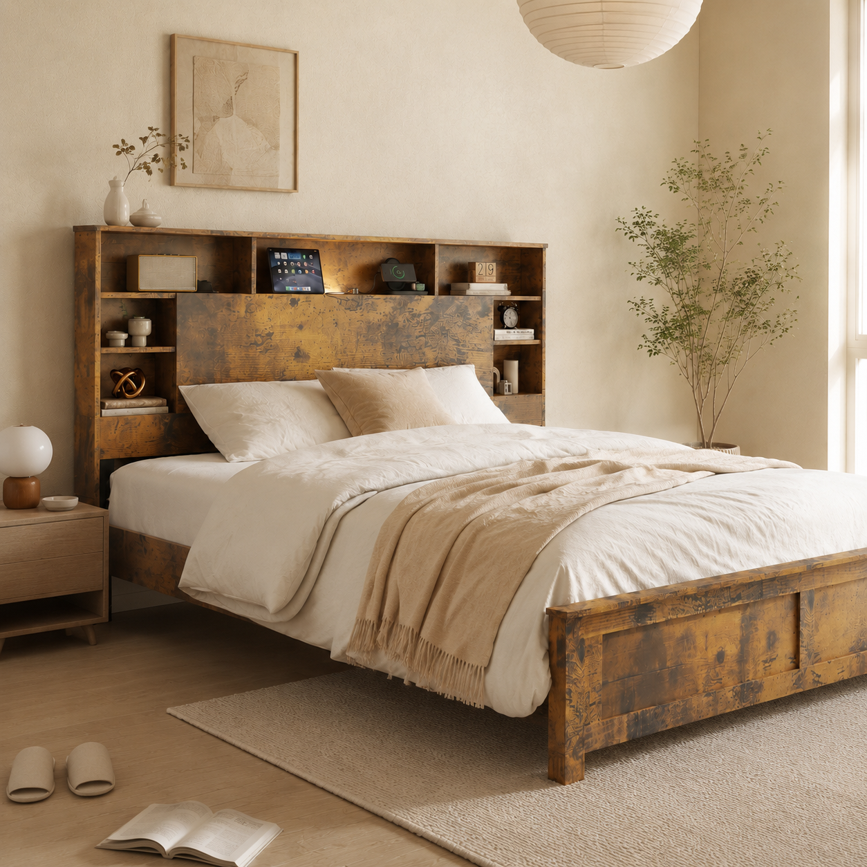 Wood Platform Bed