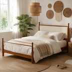 Solid Poplar & Plywood Platform Bed