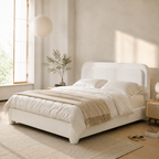 Boucle Platform Bed