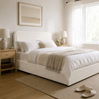 Platform Storage Bed with 4 Built-In Drawers