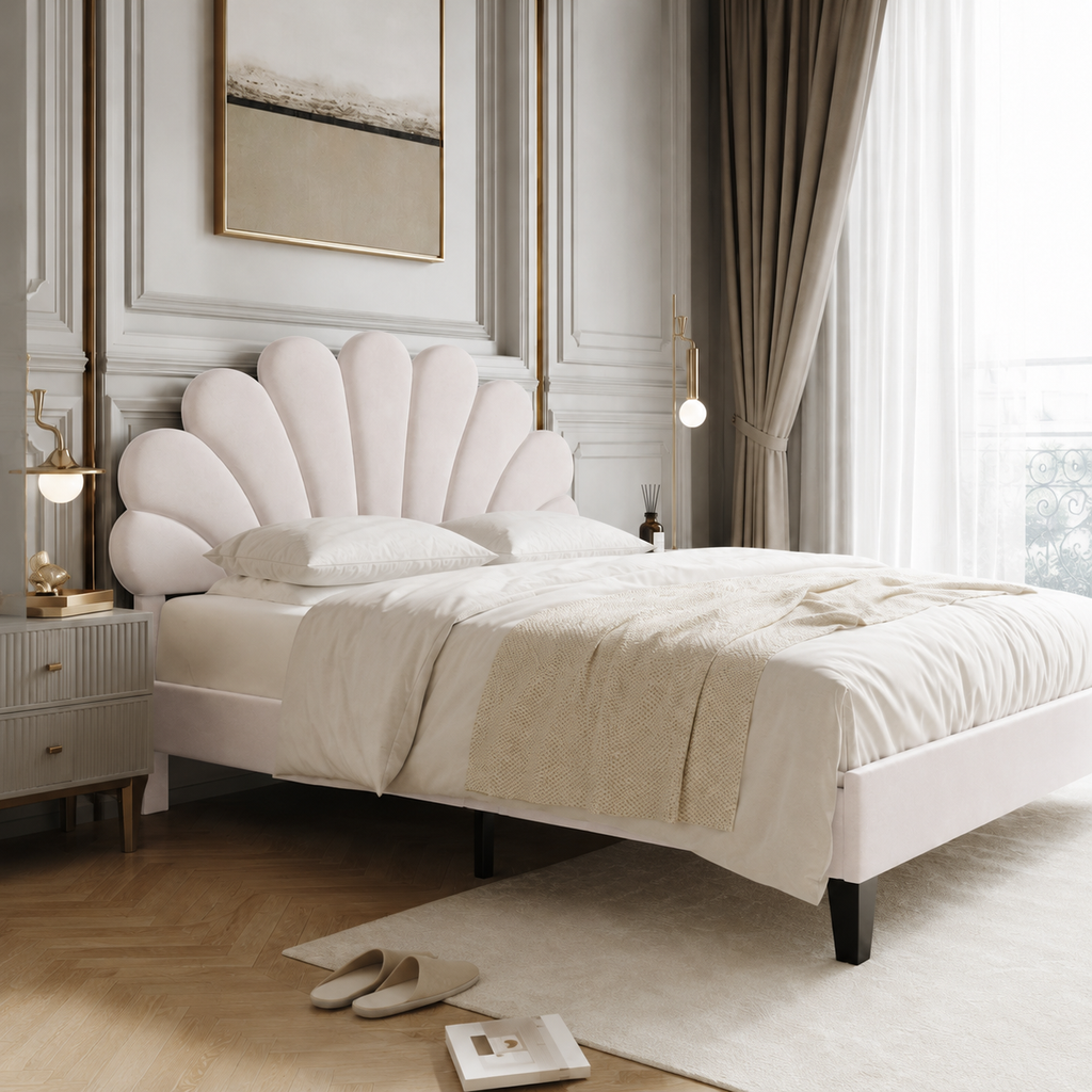 Velvet Platform Bed