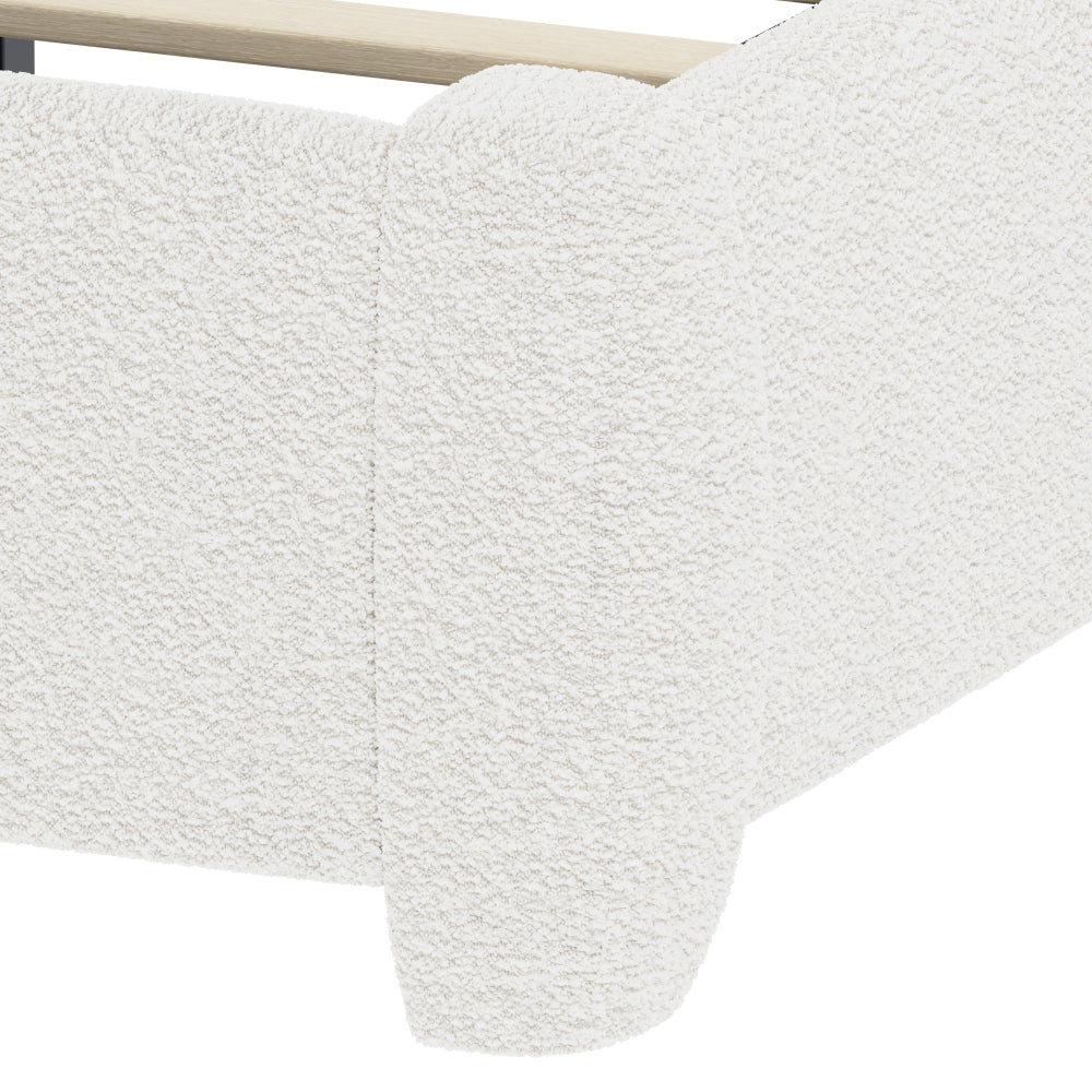 Boucle Platform Bed