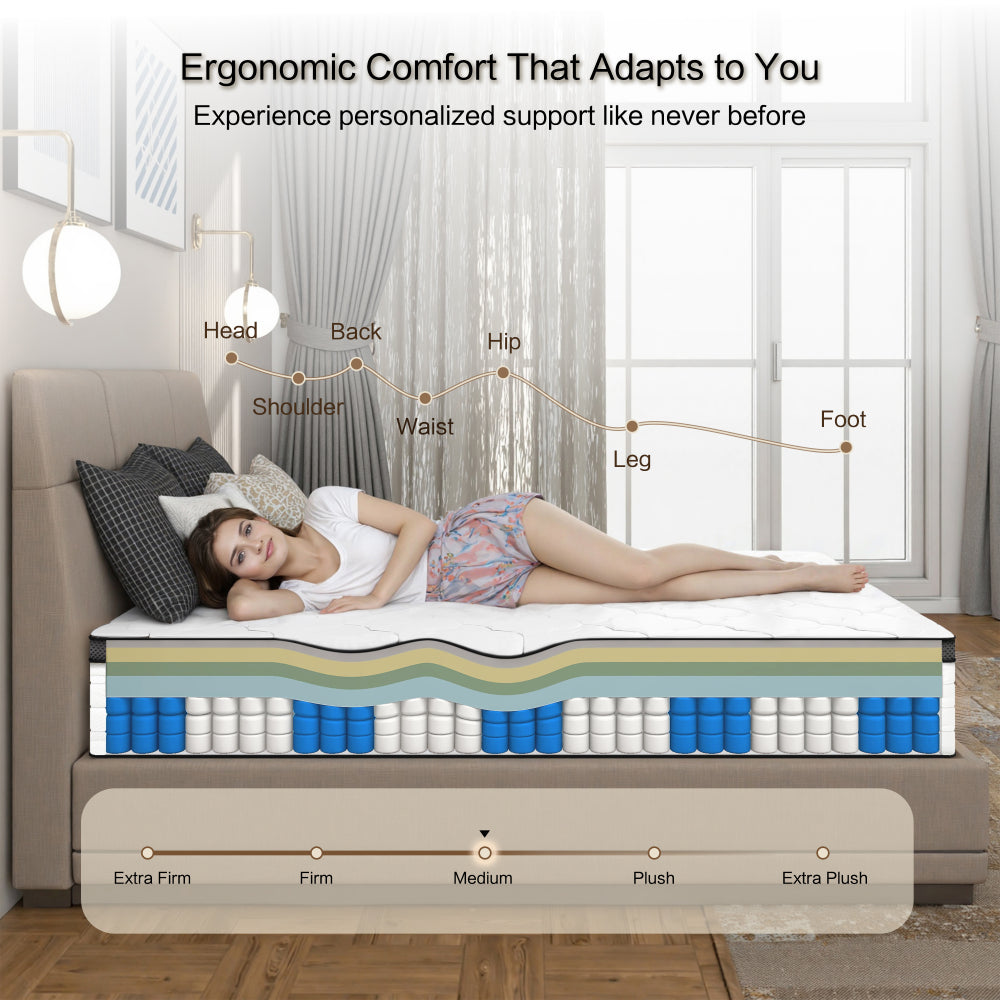 12" Full/Queen Hybrid Mattress