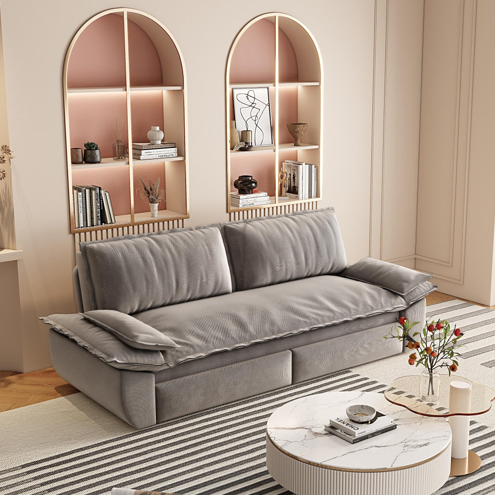 73.2" Queen Pull-Out Sofa Bed