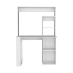 38.8" Modern Computer Desk with Hutch & Multiple